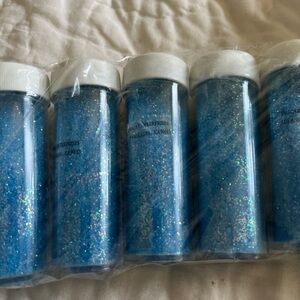 Blue Glitter Bath & Body Shimmer Jar - Unbranded
